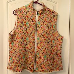 Matilda Jane LIKE NEW Floral Vest (Reversible)